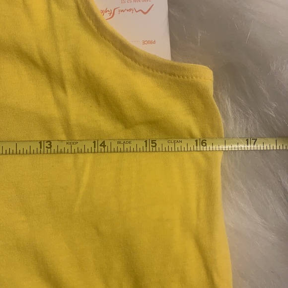 LAST CALL Yellow Tank Top - Picture 9 of 10